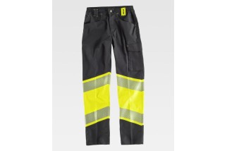 PANTALÓN MULTIBOLSILLOS COMBINADO A.V. C2718 Negro Foto