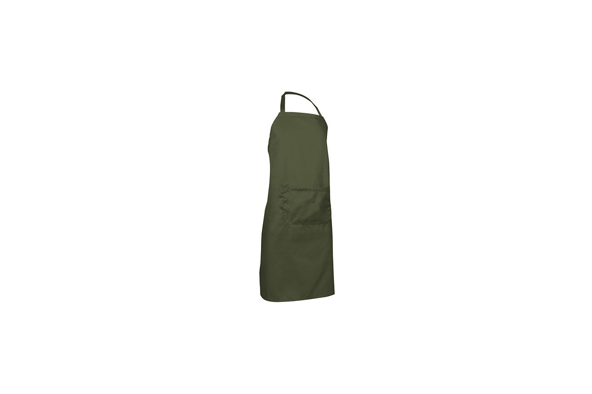 DELANTAL CON PETO Y BOLSILLO OVEN Verde militar Foto DELANTAL CON PETO Y BOLSILLO OVEN Verde militar Foto