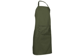 DELANTAL CON PETO Y BOLSILLO OVEN Verde militar Foto