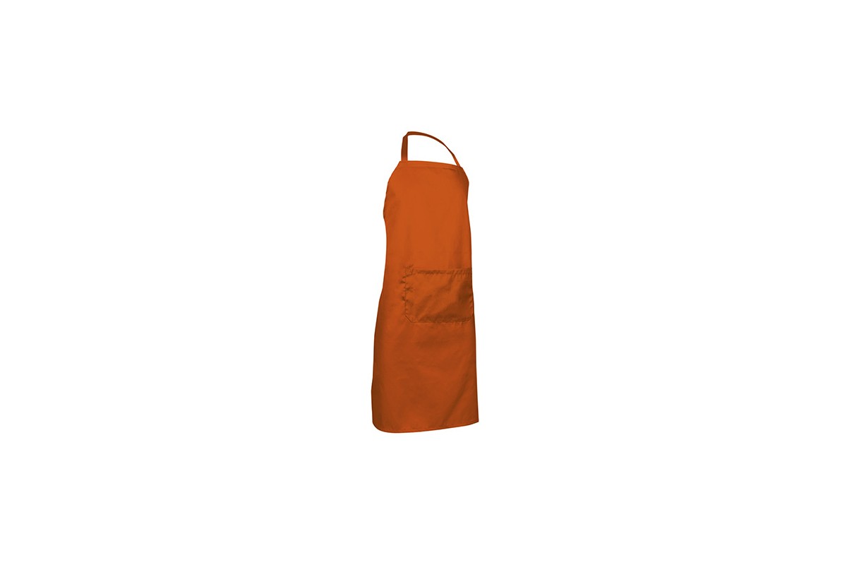 DELANTAL CON PETO Y BOLSILLO OVEN Naranja Foto DELANTAL CON PETO Y BOLSILLO OVEN Naranja Foto