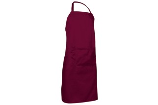 DELANTAL CON PETO Y BOLSILLO OVEN Granate Foto