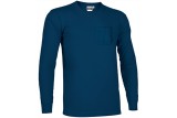CAMISETA BÁSICA MANGA LARGA BEAR Azul Marino Foto