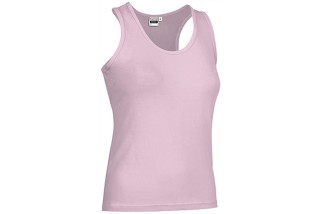 CAMISETA SIN MANGAS MUJER AMANDA Rosa pastel Foto