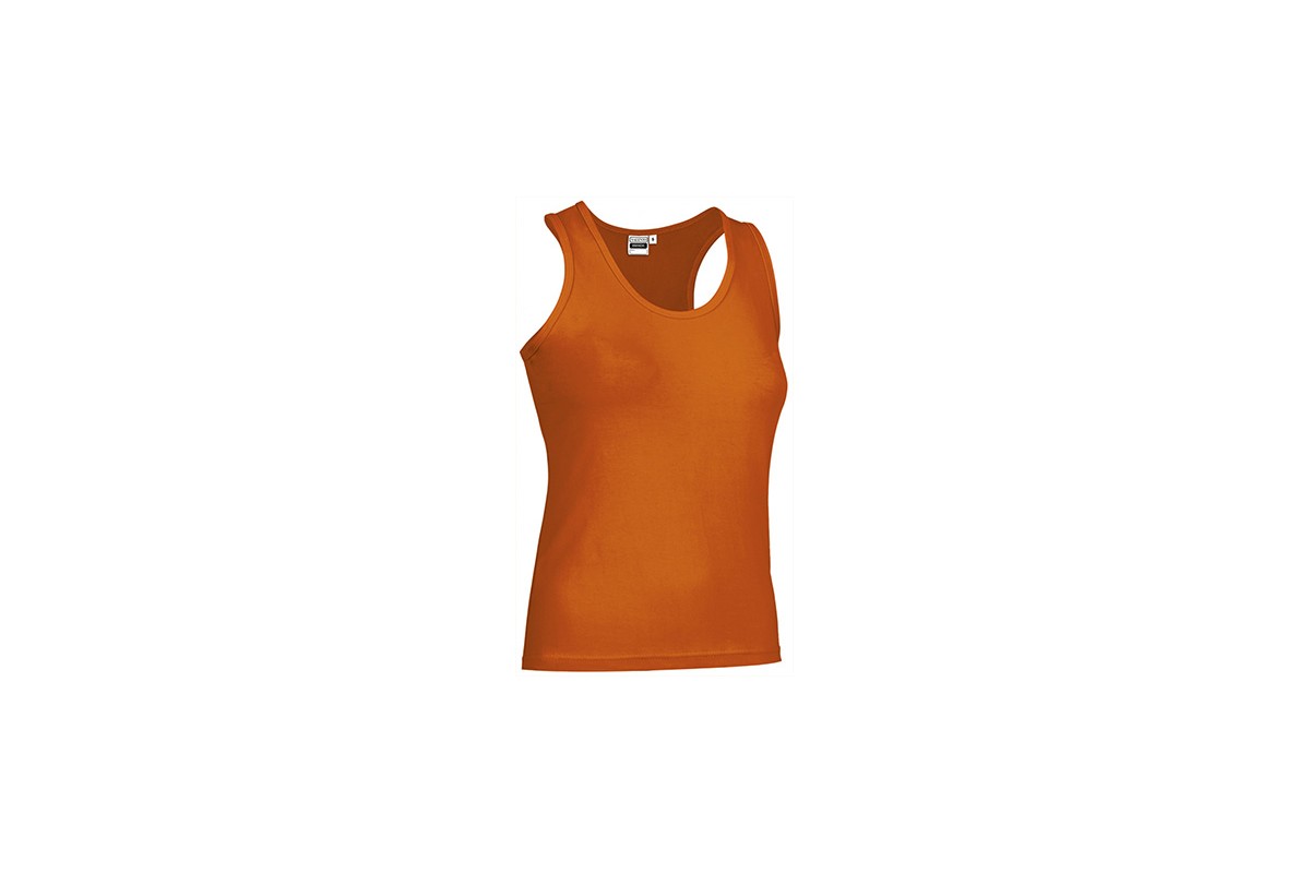 CAMISETA SIN MANGAS MUJER AMANDA Naranja Foto CAMISETA SIN MANGAS MUJER AMANDA Naranja Foto