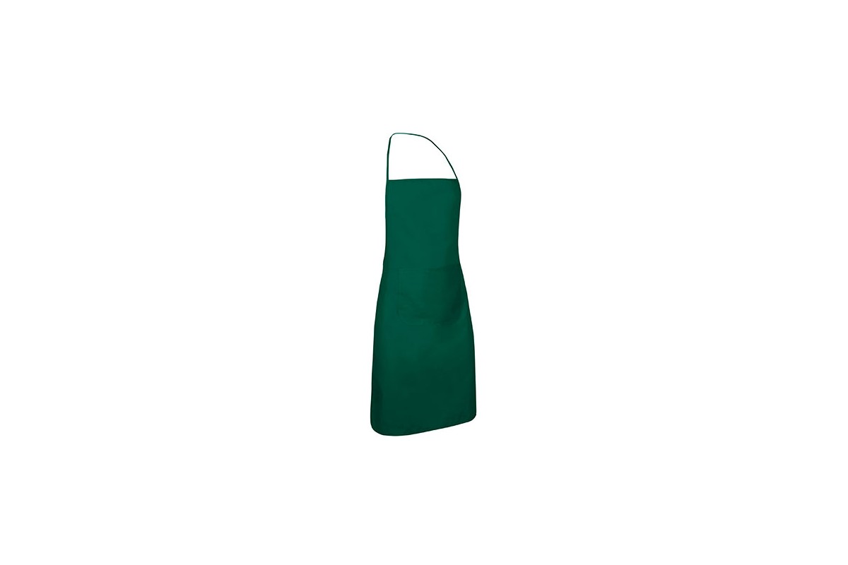 DELANTAL CON PETO Y BOLSILLO CHEF 0012-VERDE BOTELLA Foto