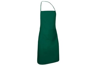 DELANTAL CON PETO Y BOLSILLO CHEF 0012-VERDE BOTELLA Foto