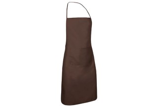 DELANTAL CON PETO Y BOLSILLO CHEF Marrón Foto