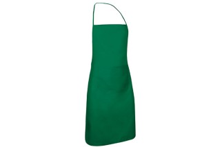 DELANTAL CON PETO Y BOLSILLO CHEF Verde Kelly Foto