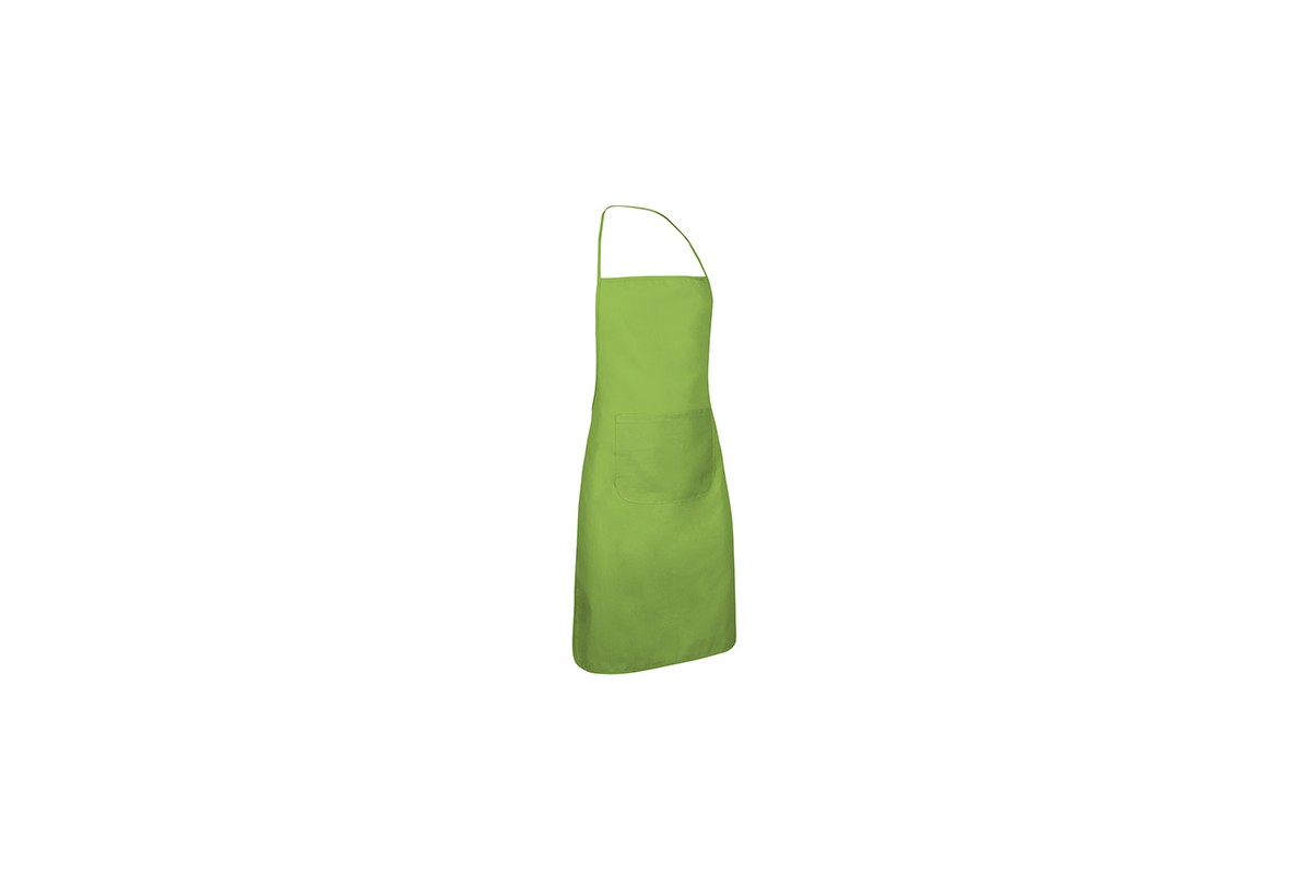 DELANTAL CON PETO Y BOLSILLO CHEF Verde manzana Foto DELANTAL CON PETO Y BOLSILLO CHEF Verde manzana Foto