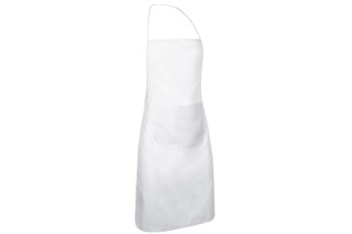 DELANTAL CON PETO Y BOLSILLO CHEF Blanco Foto