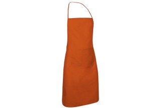 DELANTAL CON PETO Y BOLSILLO CHEF 17-NARANJA Foto