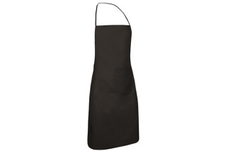 DELANTAL CON PETO Y BOLSILLO CHEF Negro Foto