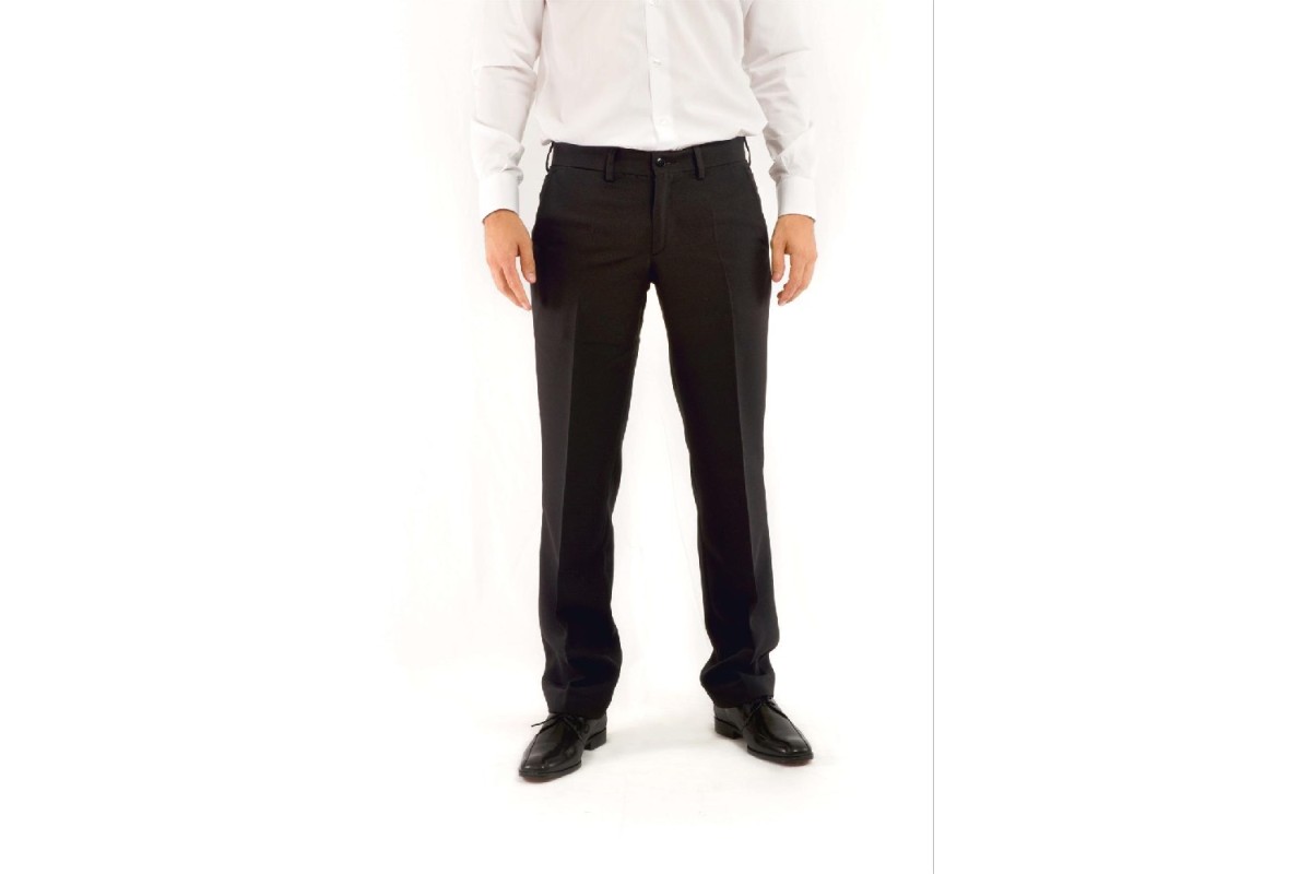 PANTALÓN SIN PLIEGUES CABALLERO Negro Foto
